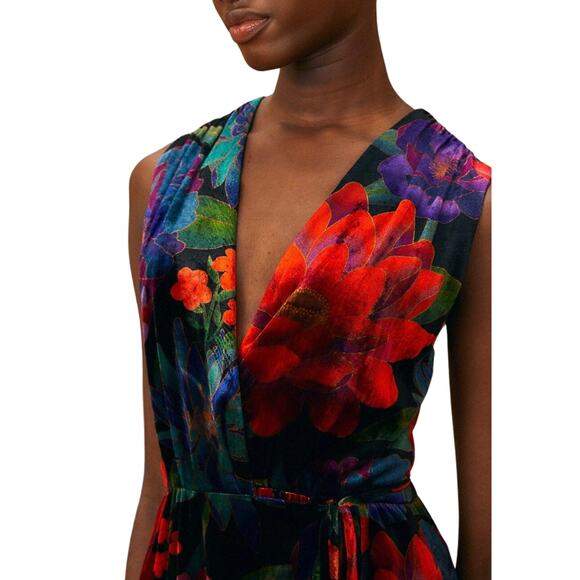 FARM Rio Dresses & Skirts - Farm Rio / Flower Season Maxi Wrap Dress / Boho Floral Maxi Dress